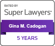 Rated By Super Lawyers | Gina M. Cadogan | 5 Years